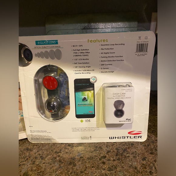 WHISTLER HIGH DEFINITION CAR CAMERA   NEW IN BOX - Picture 2 of 5